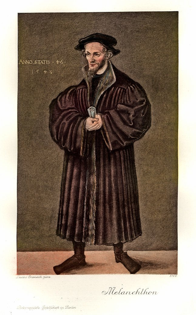 Portrait von Melanchthon Kunstdruck Tiefdruck