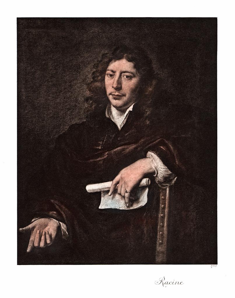 Portrait von Jean Baptiste Racine Kunstdruck Tiefdruck