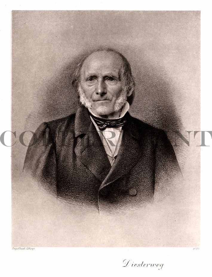 Portrait von Diesterweg Kunstdruck Tiefdruck