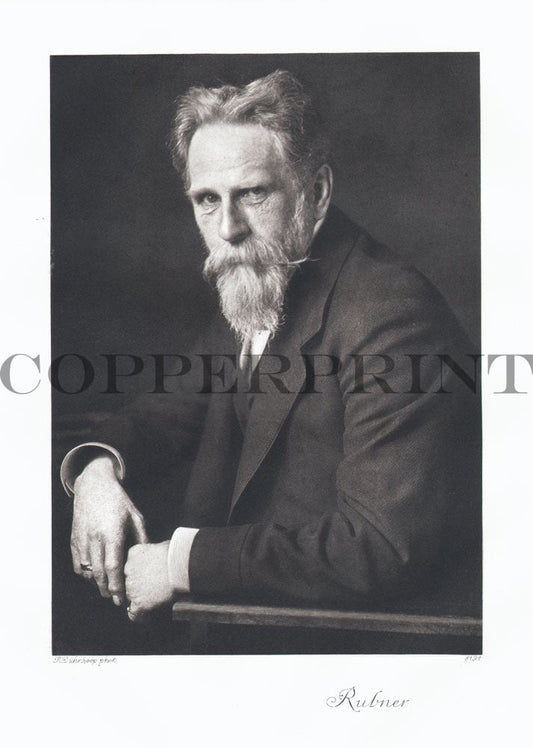 Portrait von Max Rubner Kunstdruck Tiefdruck