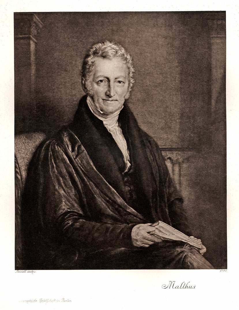 Portrait von Malthus Kunstdruck Tiefdruck