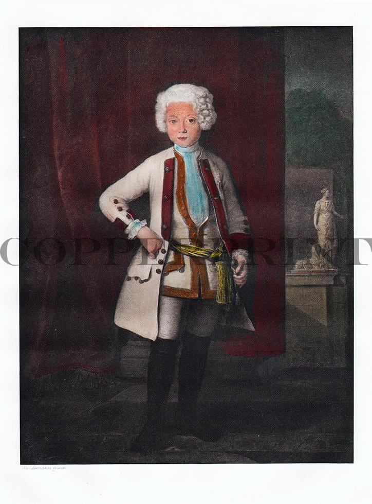 Portrait von Friedrich des Großen Kunstdruck Tiefdruck