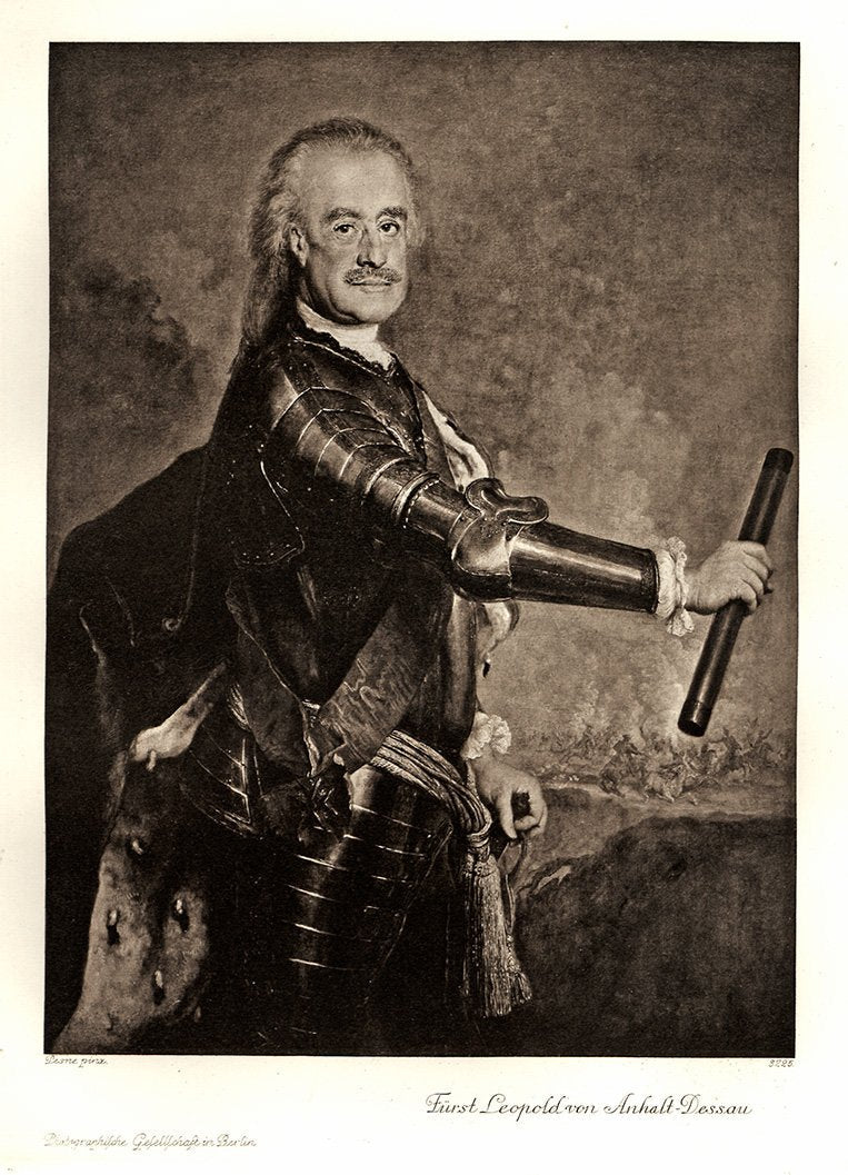 Portrait von Fürst Leopold von Anhalt Kunstdruck Tiefdruck
