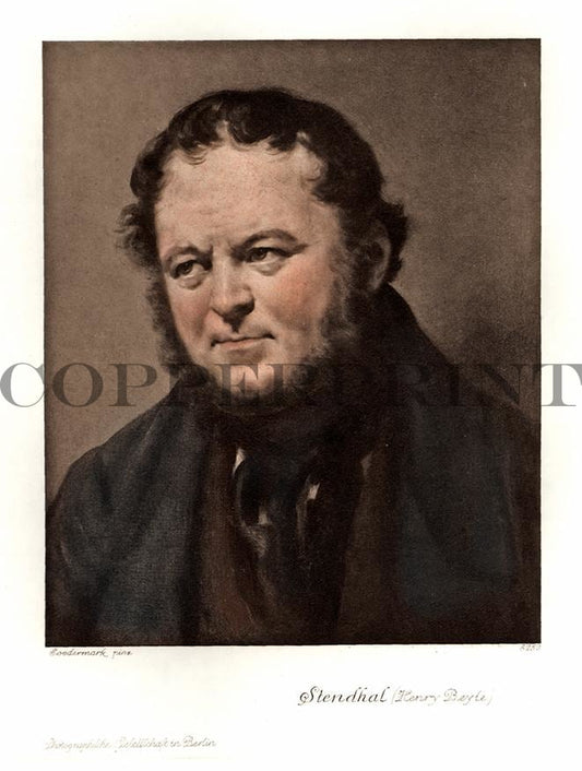 Portrait von Stendhal Kunstdruck Tiefdruck