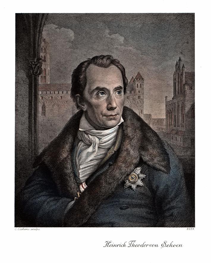 Portrait von Heinrich Theodor von Schoen Kunstdruck Tiefdruck