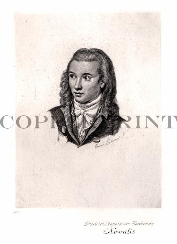 Portrait von Friedrich Leopold von Hardenberg Kunstdruck Tiefdruck