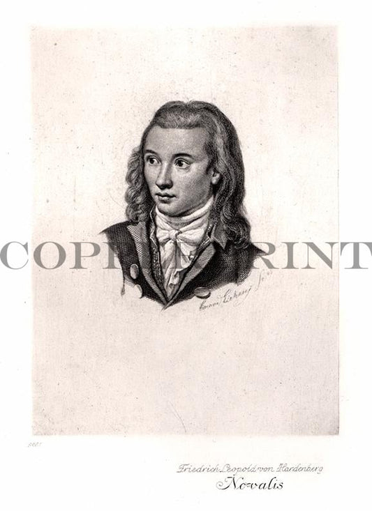 Portrait von Friedrich Leopold von Hardenberg Kunstdruck Tiefdruck