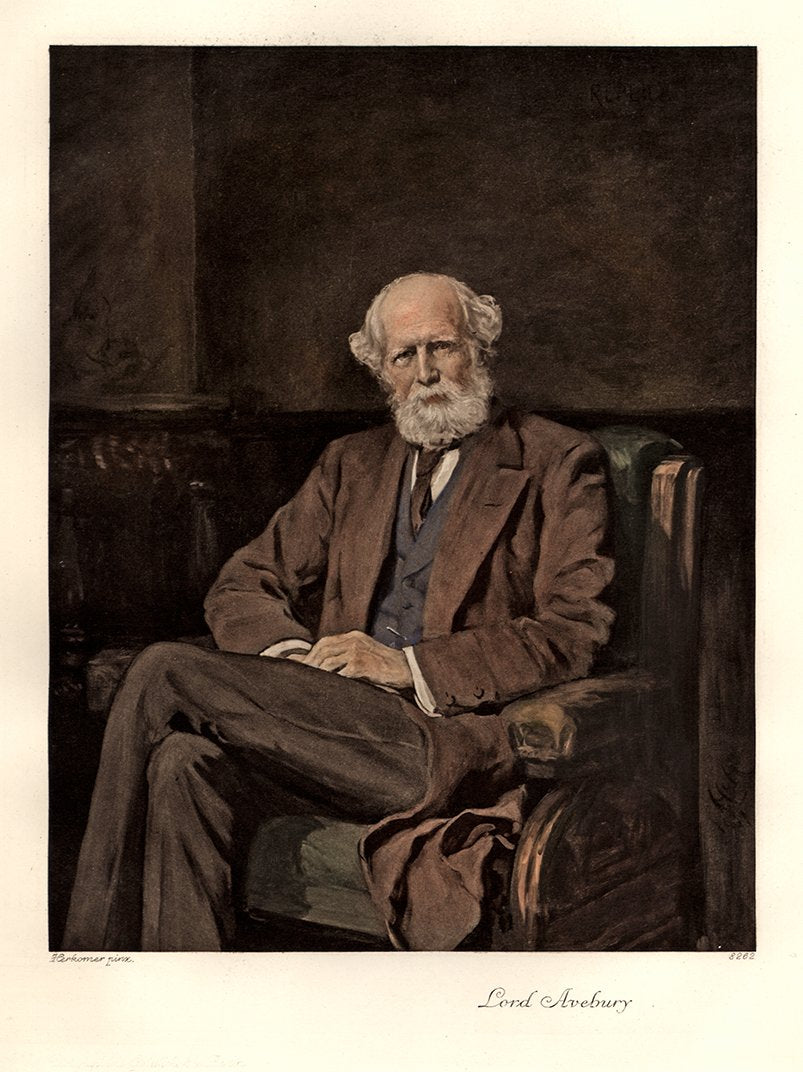 Portrait von Lord Avebury Kunstdruck Tiefdruck