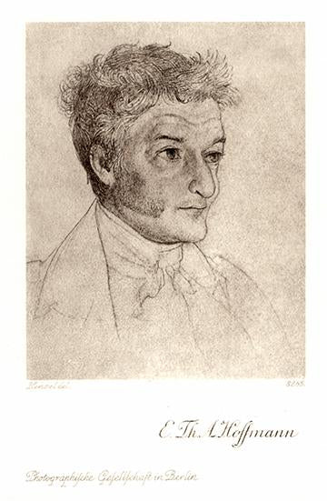 Portrait von E. Th. A. Hoffmann Kunstdruck Tiefdruck