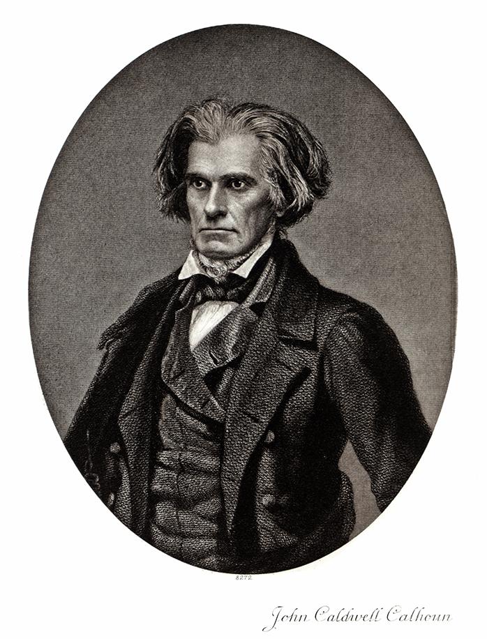 Portrait von John Caldwell Calhoun Kunstdruck Tiefdruck