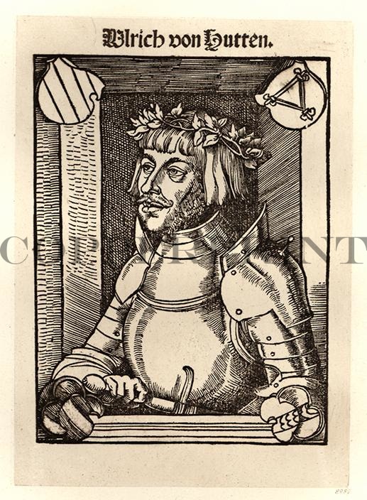 Portrait von Ulrich von Hutten Kunstdruck Tiefdruck