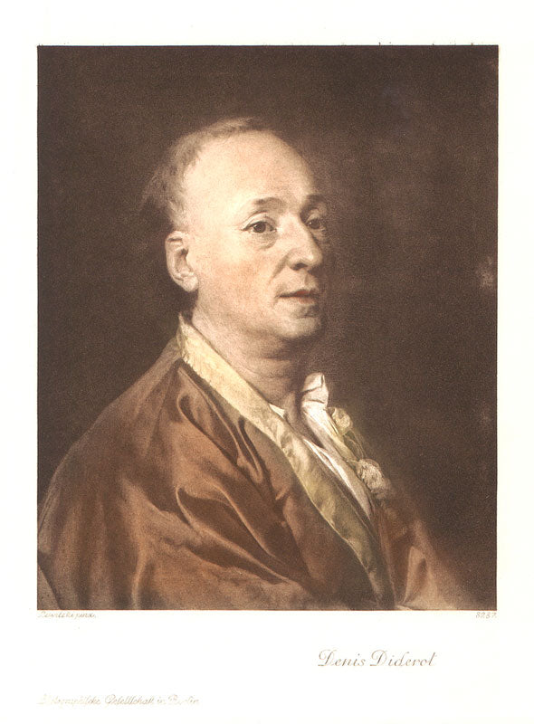 Portrait von Denis Diderot Kunstdruck Tiefdruck