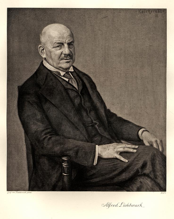 Portrait von Alfred Lichtwark Kunstdruck Tiefdruck