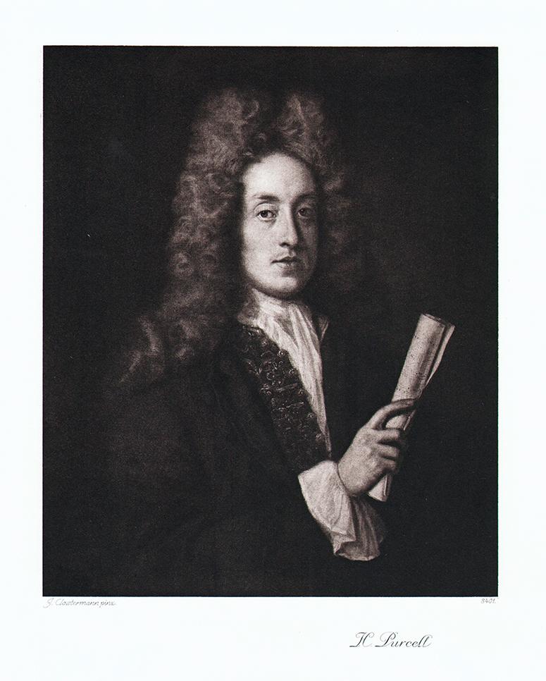 Portrait von Henry Purcell Kunstdruck Tiefdruck