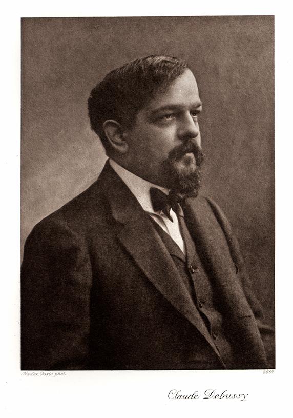 Portrait von Claude Debussy Kunstdruck Tiefdruck 