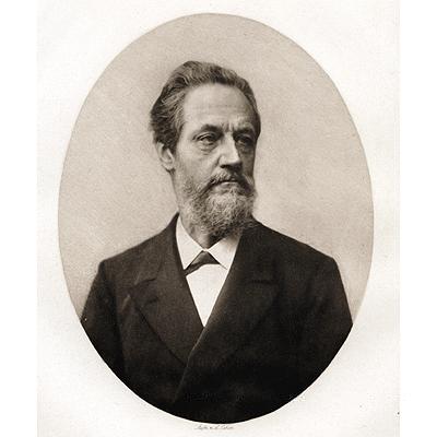 Portrait von Franz Grashof Kunstdruck Tiefdruck 