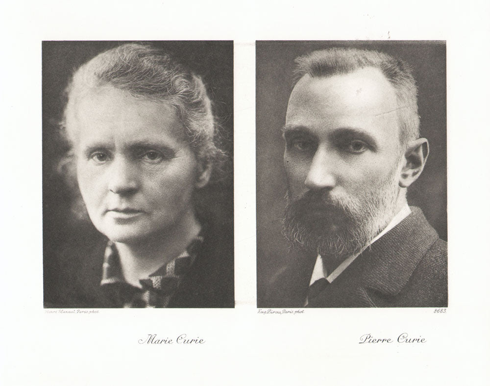 Portrait von Marie und Pierre Curie Kunstdruck Tiefdruck