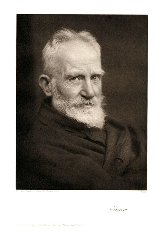 Portrait von George Bernard Shaw Kunstdruck Tiefdruck