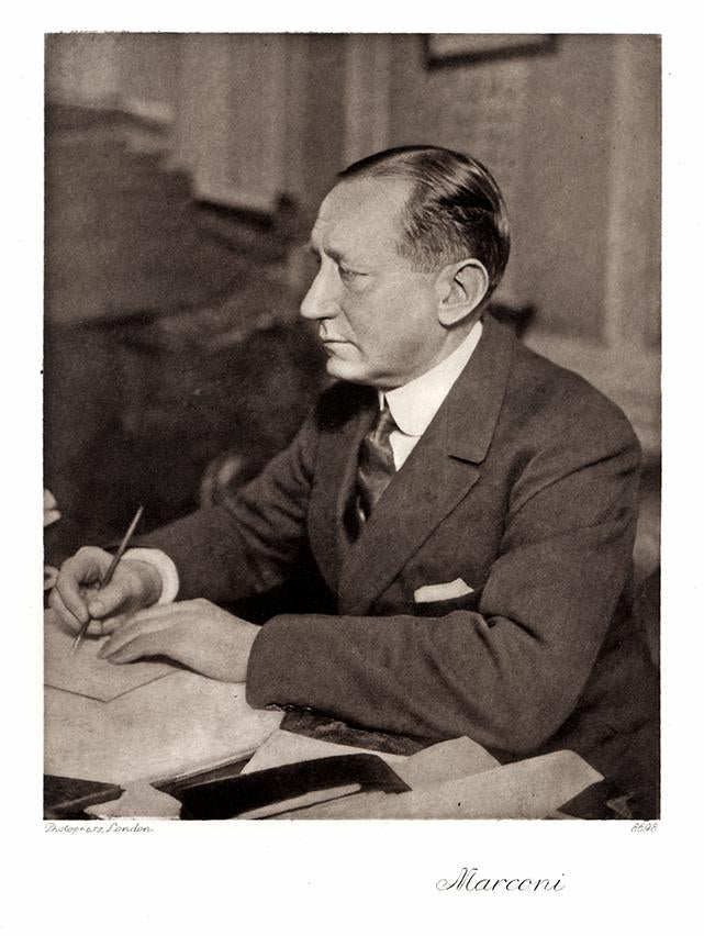 Portrait von Marconi Kunstdruck Tiefdruck