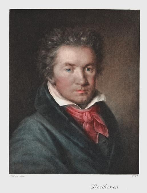 Portrait von Ludwig van Beethoven Kunstdruck Tiefdruck