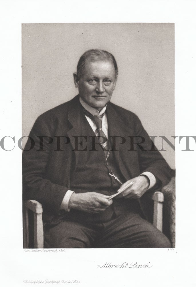 Portrait von Albrecht Penck schwarz weiß Kunstdruck Tiefdruck