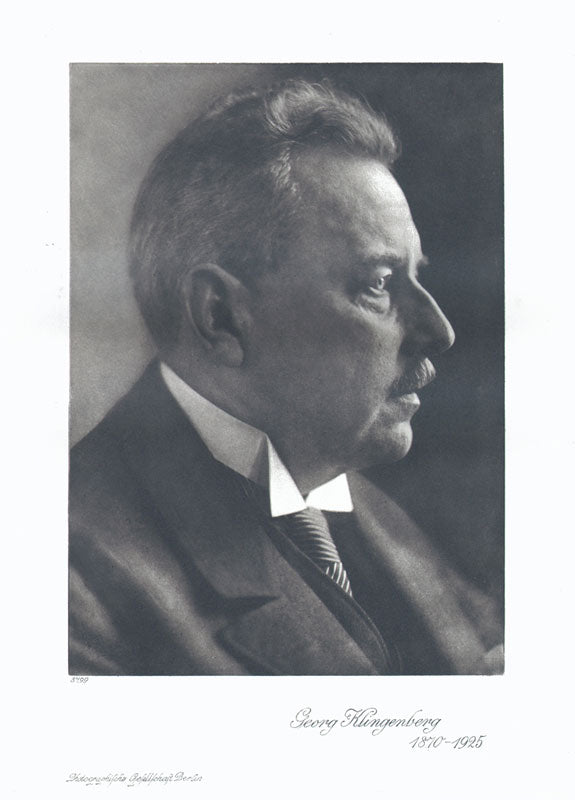 Portrait von Georg Klingenberg Kunstdruck Tiefdruck