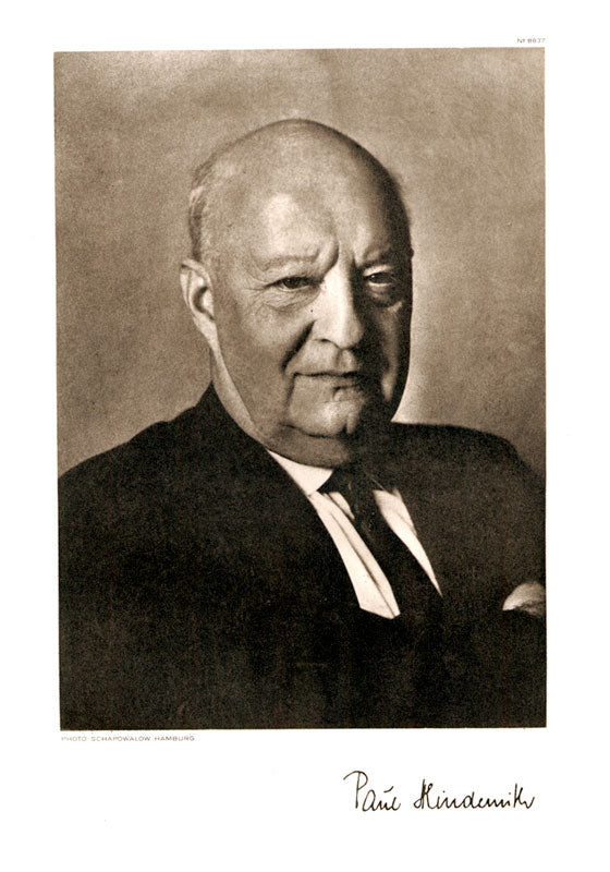 Portrait von Paul Hindemith Kunstdruck Tiefdruck