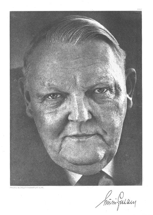 Portrait von Ludwig Erhard Kunstdruck Tiefdruck