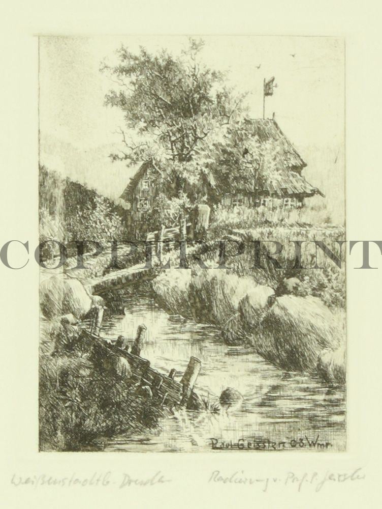 Portrait von Dresden bei Weissenstadt Kunstdruck Tiefdruck