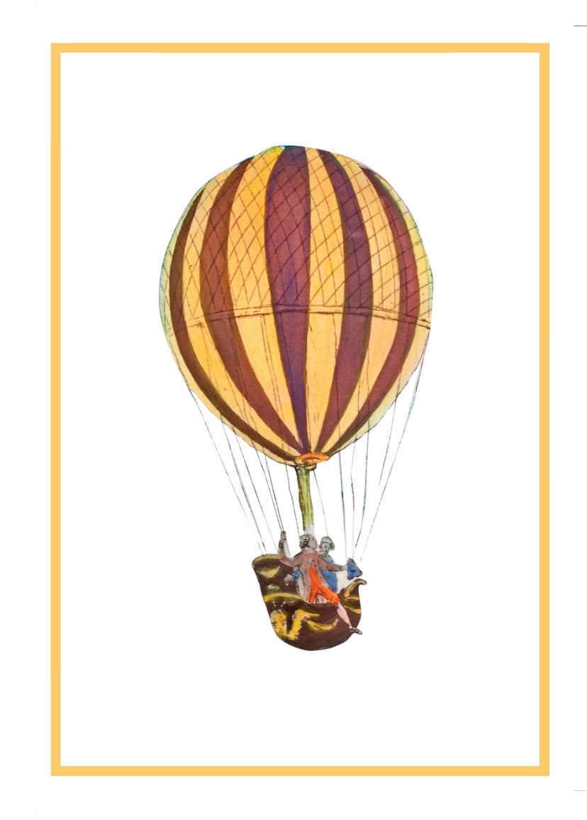 Montgolfiere - Kunstkarte