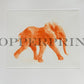 Junger Elefant, orange