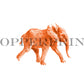 Junger Elefant, orange