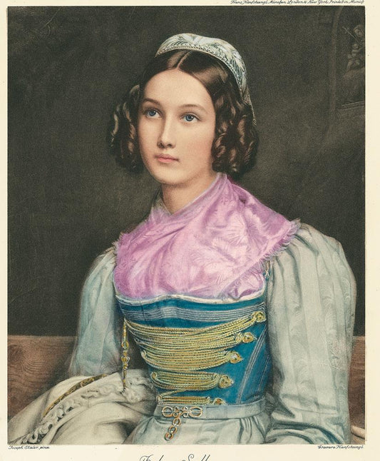 Portrait von Helene Sedlmayr Kunstdruck Tiefdruck