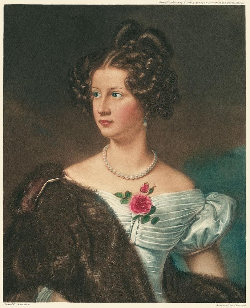 Portrait von Amalie Freiin von Kruedener Kunstdruck Tiefdruck