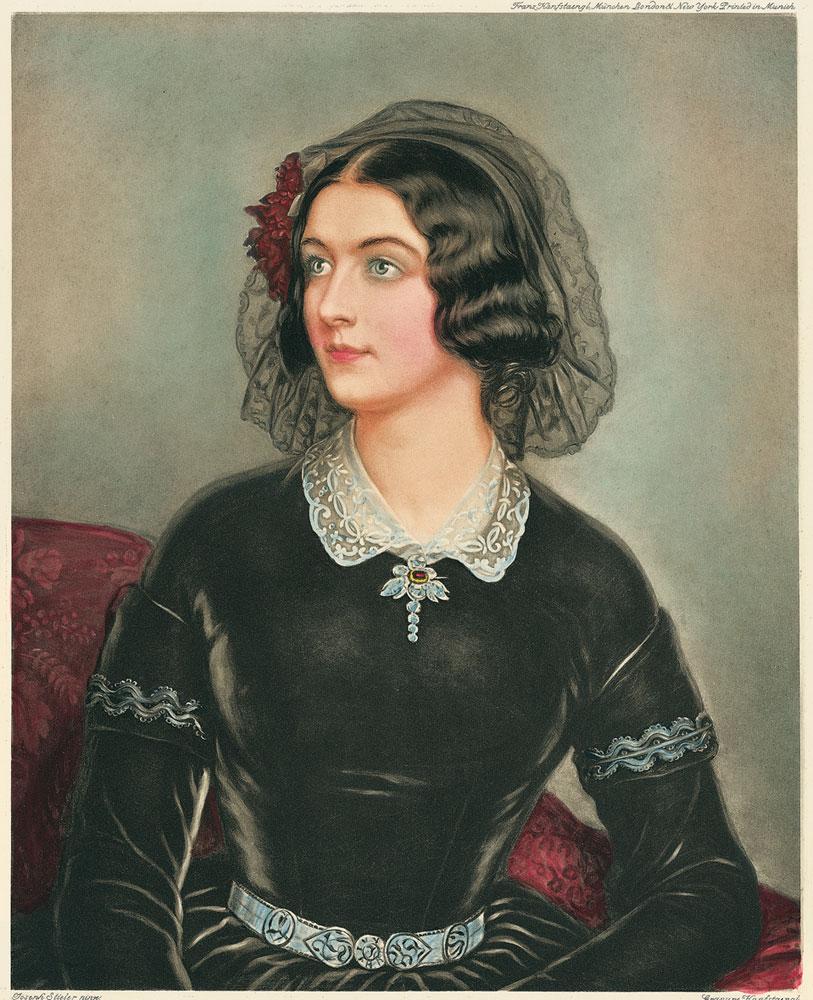 Portrait von Gräfin Lola Montez Kunstdruck Tiefdruck