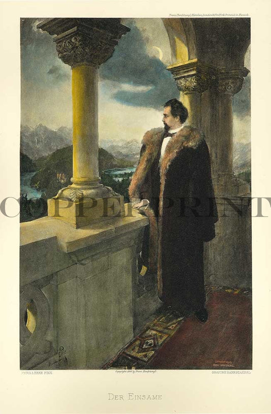 König Ludwig II auf Neuschwanstein - Ferdinand Leeke