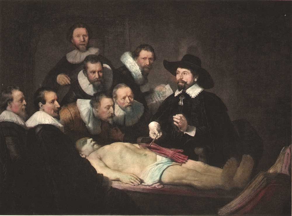 Anatomie des Dr. Tulp - Rembrandt van Rijn