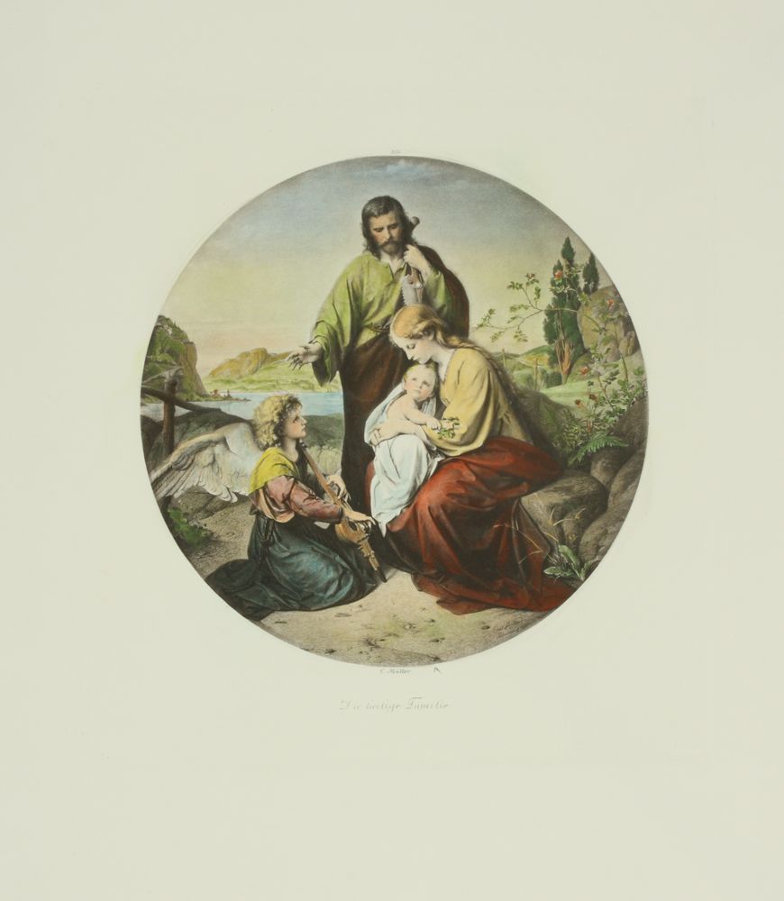 Die heilige Familie mit Jesus Kunstdruck Tiefdruck