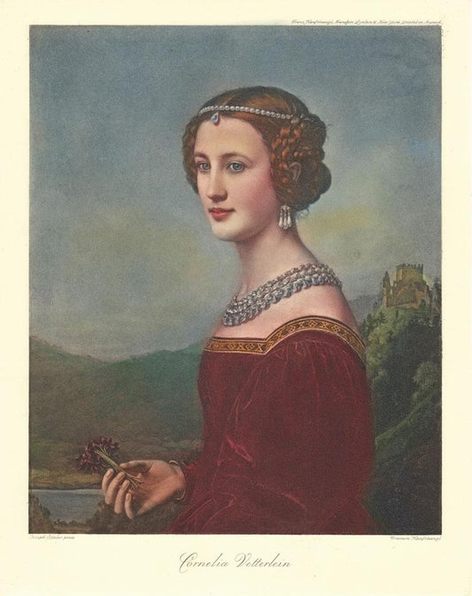 Portrait von Cornelia Vetterin Kunstdruck Tiefdruck