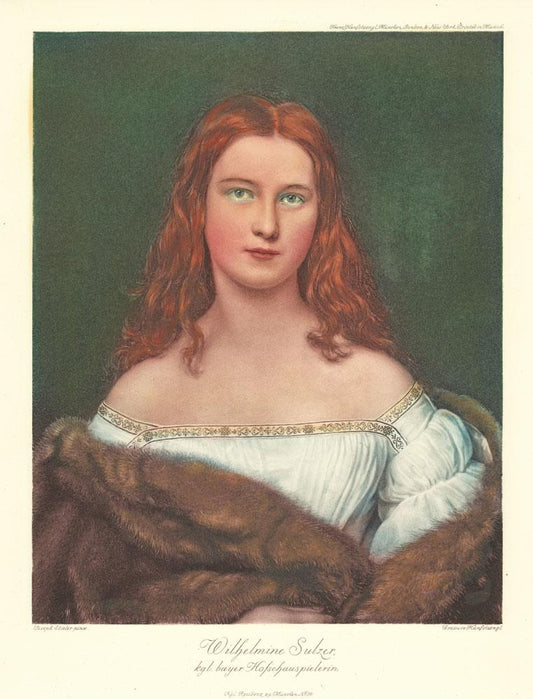 Portrait von Wilhelmine Sulzer Kunstdruck Tiefdruck