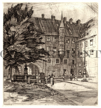 München, Alter Hof mit Straße
