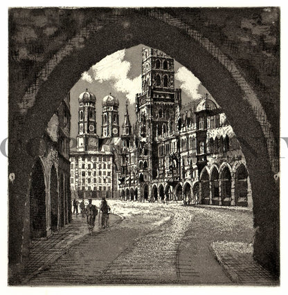 München, Blick zum Marienplatz