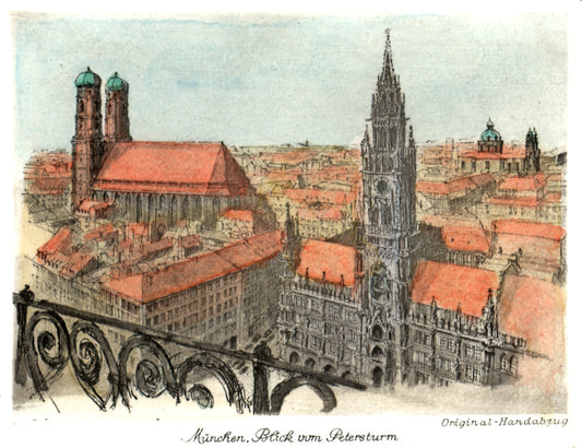 München, Rathaus und Frauenkirche