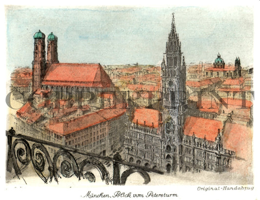 München, Rathaus und Frauenkirche