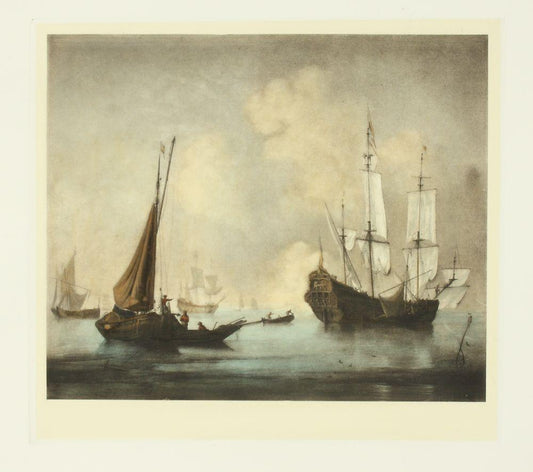 Segelschiffe auf dem Meer Kunstdruck Tiefdruck