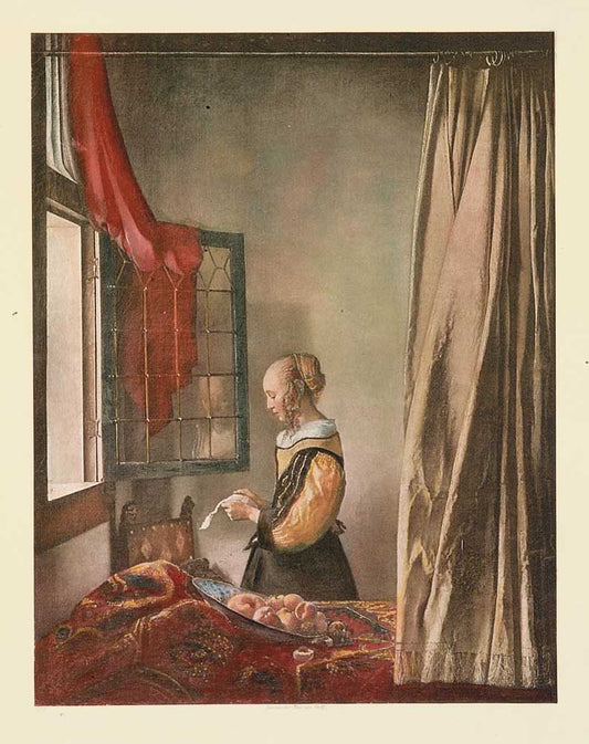 Brief lesendes Mädchen (Barock) - Jan Vermeer van Delft