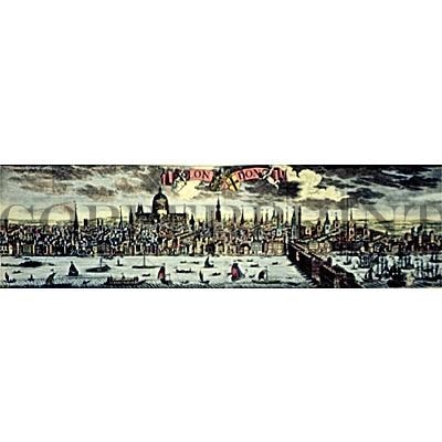 Stadtansicht von London Kunstdruck Tiefdruck